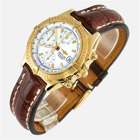 breitling watch 18k chronomat best price|breitling stainless and yellow gold.